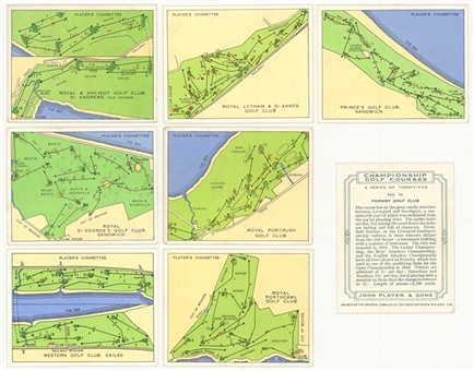 1936 John Player & Sons "Championship Golf Courses" Complete Set (25)